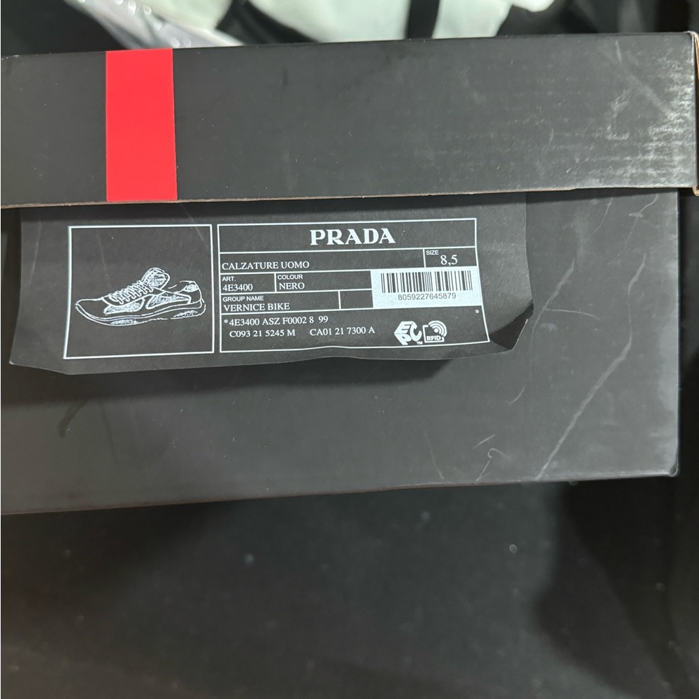 Prada Black Athletic Shoes Sleek Design - Picture 7 of 9